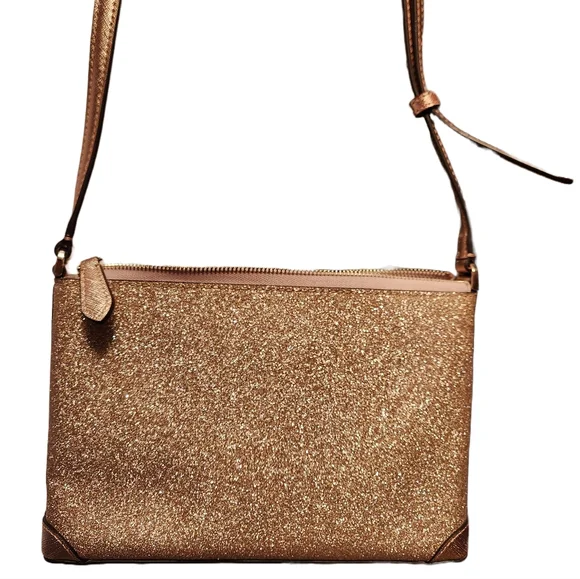 Kate Spade Gold glitter Crossbody - Picture 2 of 9